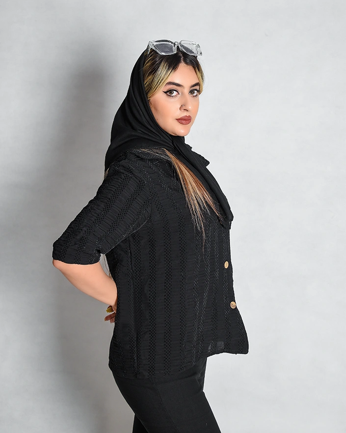 1001651 شومیز 777 مشکی کوک دوزی (2) 1001651 شومیز 777 مشکی کوک دوزی (2)