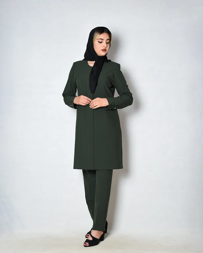 1001596 مانتو شلوار یقه گرد (1)