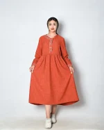 1001653 پیراهن چیندار گلدوزی 2522 (1)