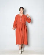 1001653 پیراهن چیندار گلدوزی 2522 (2)